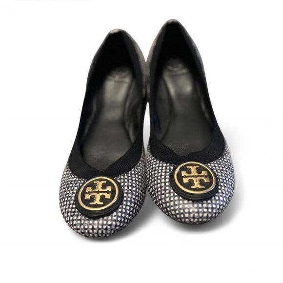 Tory Burch Shoes - Tory Burch Patterned Ballet Flats Black White 7.5